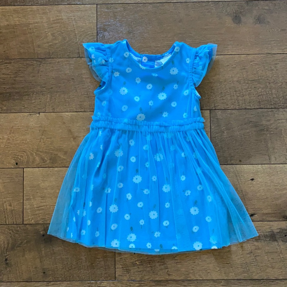 Hanna Andersson Blue Floral Kids Dress